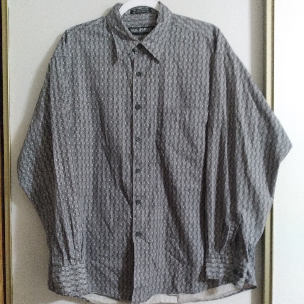 Equipment XL Casual Business Long Sleeve Button Down Shirt